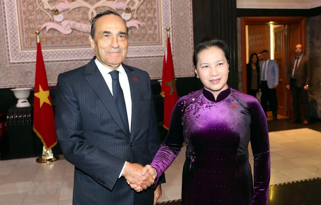 Entretien entre la présidente de l'AN vietnamienne et le président de la Chambre des Représentants marocaine ảnh 1 Entretien entre la présidente de l'AN vietnamienne et le président de la Chambre des Représentants marocaine ảnh 1