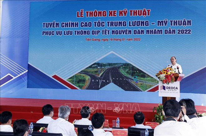 L'autoroute Trung Luong-My Thuân est ouverte à la circulation ảnh 2 L'autoroute Trung Luong-My Thuân est ouverte à la circulation ảnh 2
