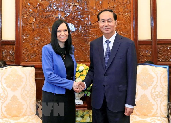 Le président Tran Dai Quang salue les contributions de la diplomate polonaise ảnh 1 Le président Tran Dai Quang salue les contributions de la diplomate polonaise ảnh 1