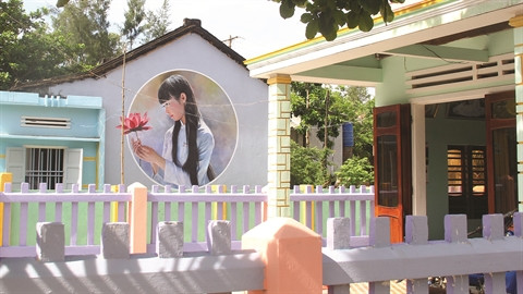 Trung Thanh, le hameau aux fresques murales ảnh 1 Trung Thanh, le hameau aux fresques murales ảnh 1