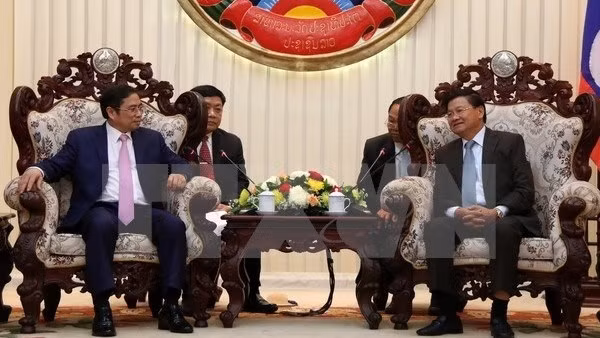 Une délégation de la Commission centrale de l'Organisation du PCV en visite au Laos ảnh 1
