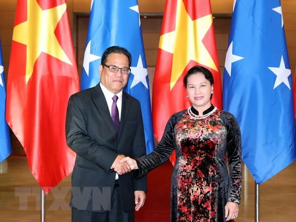 Le président du Congrès des Etats fédérés de Micronésie termine sa visite officielle au Vietnam ảnh 1 Le président du Congrès des Etats fédérés de Micronésie termine sa visite officielle au Vietnam ảnh 1