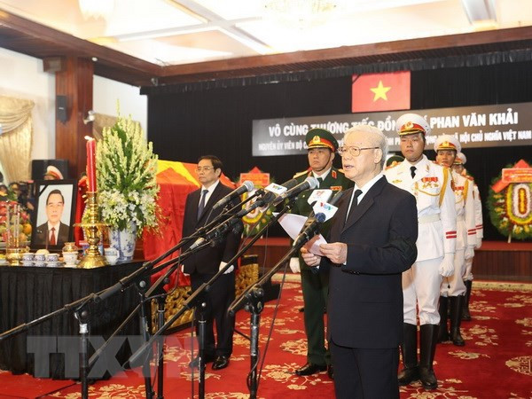 Cérémonie en mémoire de l’ancien Premier ministre Phan Van Khai ảnh 1 Cérémonie en mémoire de l’ancien Premier ministre Phan Van Khai ảnh 1