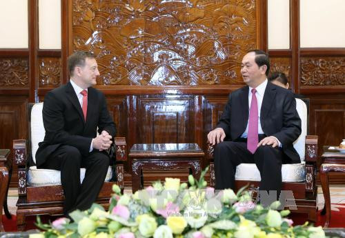 Le président Trân Dai Quang reçoit de nouveaux ambassadeurs ảnh 1 Le président Trân Dai Quang reçoit de nouveaux ambassadeurs ảnh 1