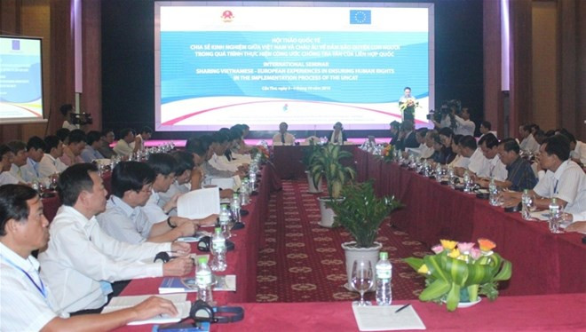 Vietnam-UE: partage d'expériences sur la garantie des droits de l’homme ảnh 1 Vietnam-UE: partage d'expériences sur la garantie des droits de l’homme ảnh 1