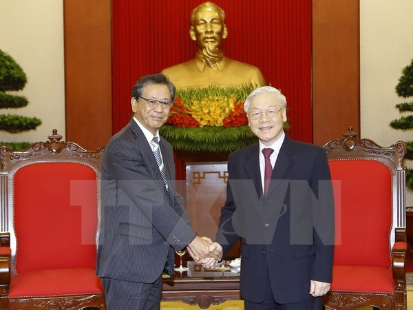 Le secrétaire général du PCV reçoit l’ambassadeur du Japon au Vietnam ảnh 1 Le secrétaire général du PCV reçoit l’ambassadeur du Japon au Vietnam ảnh 1