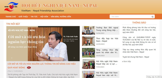 Inauguration du site web de l'Association d'amitié Vietnam-Népal ảnh 1