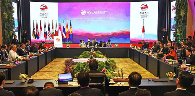 AMM-56: le ministre des AE Bui Thanh Son aux réunions entre l'ASEAN et ses partenaires ảnh 1 AMM-56: le ministre des AE Bui Thanh Son aux réunions entre l'ASEAN et ses partenaires ảnh 1