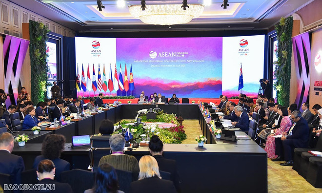 AMM-56 : les partenaires s'engagent à soutenir le rôle central de l'ASEAN ảnh 2 AMM-56 : les partenaires s'engagent à soutenir le rôle central de l'ASEAN ảnh 2