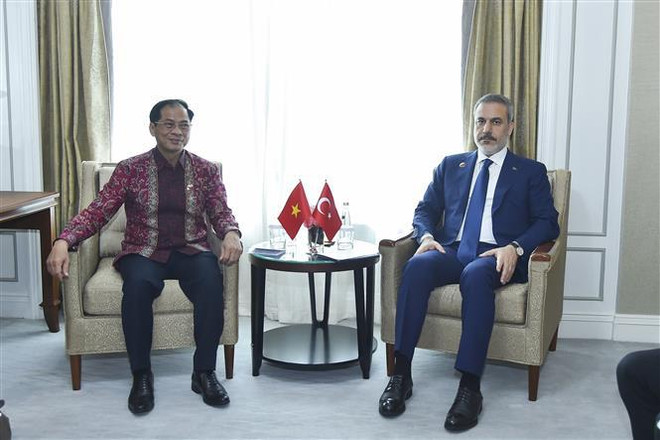 Le ministre des Affaires étrangères Bui Thanh Son rencontre ses homologues en marge de l’AMM-56 ảnh 3 Le ministre des Affaires étrangères Bui Thanh Son rencontre ses homologues en marge de l’AMM-56 ảnh 3
