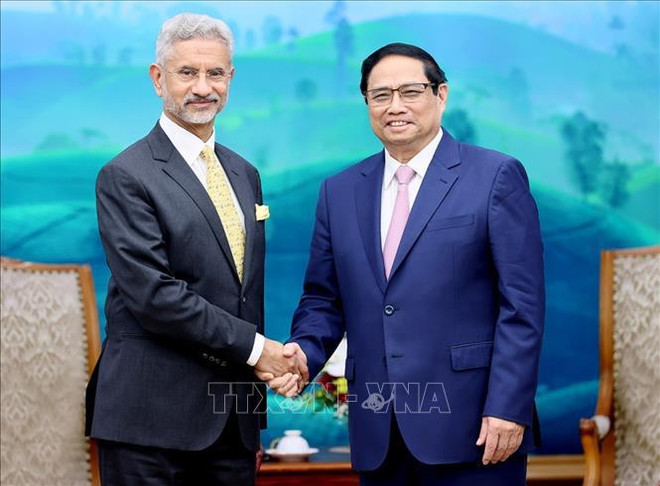 Le Premier ministre reçoit le ministre indien des Affaires étrangères ảnh 1 Le Premier ministre reçoit le ministre indien des Affaires étrangères ảnh 1