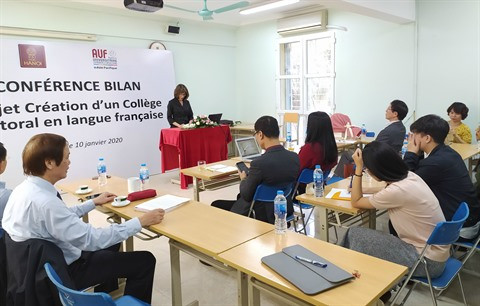 Université de Hanoï : succès du projet du collège doctoral en langue française ảnh 1 Université de Hanoï : succès du projet du collège doctoral en langue française ảnh 1