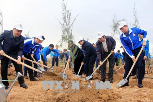 Lancement du Mois des jeunes et la fête de plantation d’arbres 2018 ảnh 1 Lancement du Mois des jeunes et la fête de plantation d’arbres 2018 ảnh 1