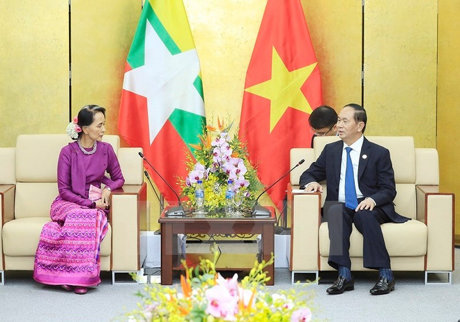 Tran Dai Quang rencontre des dirigeants des Philippines, du Myanmar et de Malaisie ảnh 2 Tran Dai Quang rencontre des dirigeants des Philippines, du Myanmar et de Malaisie ảnh 2