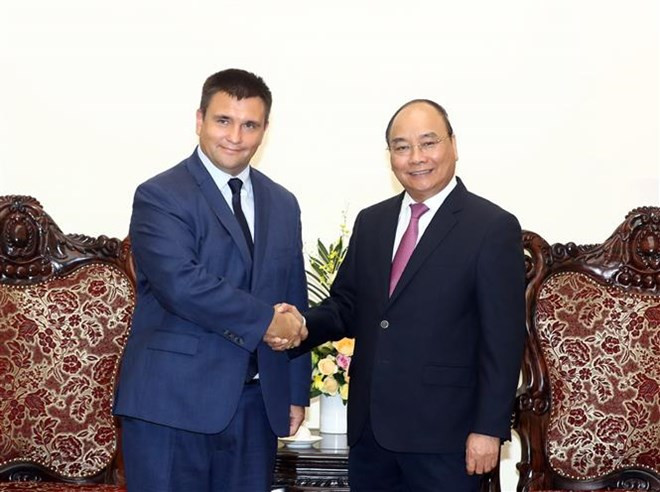Le Premier ministre Nguyen Xuan Phuc reçoit le ministre ukrainien des AE ảnh 1 Le Premier ministre Nguyen Xuan Phuc reçoit le ministre ukrainien des AE ảnh 1