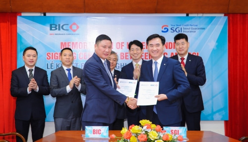BIC et SGI ont signé un protocole d'accord pour développer l'assurance garantie ảnh 1 BIC et SGI ont signé un protocole d'accord pour développer l'assurance garantie ảnh 1