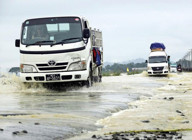 Inondations au Myanmar : plus de 9.000 personnes évacuées ảnh 1