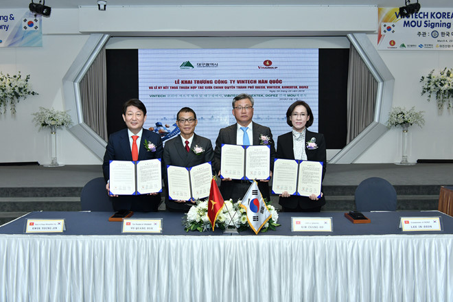 Inauguration de la société VinTech Korea Research à Daegu ảnh 2 Inauguration de la société VinTech Korea Research à Daegu ảnh 2
