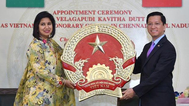 Nomination de la consule honoraire du Vietnam au Tamil Nadu ảnh 1 Nomination de la consule honoraire du Vietnam au Tamil Nadu ảnh 1