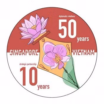 Les meilleurs créateurs de logo sur les liens Vietnam-Singapour récompensés ảnh 1