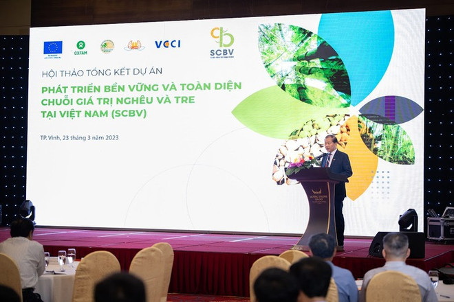 Un projet financé par l'UE promeut la chaîne de valeur durable des palourdes et du bambou au Vietnam ảnh 1 Un projet financé par l'UE promeut la chaîne de valeur durable des palourdes et du bambou au Vietnam ảnh 1