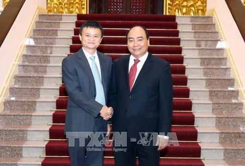 Le Premier ministre reçoit le président du groupe Alibaba ảnh 1 Le Premier ministre reçoit le président du groupe Alibaba ảnh 1