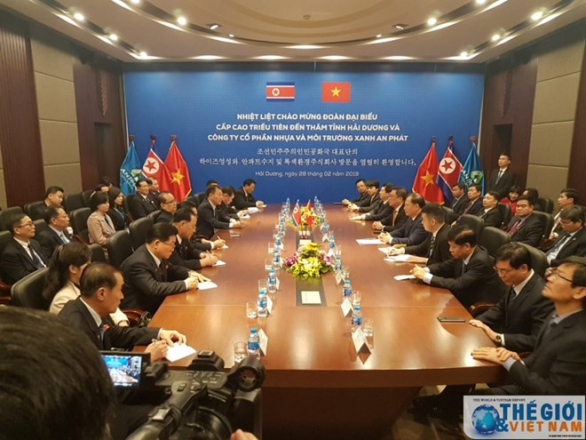Une délégation du WPK de la RPDC visite la province de Hai Duong ảnh 1 Une délégation du WPK de la RPDC visite la province de Hai Duong ảnh 1