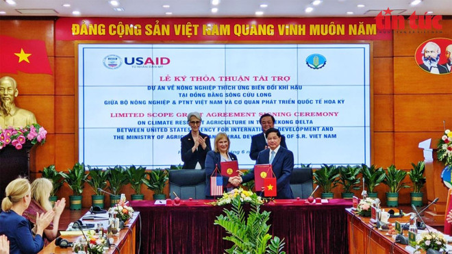 Climat: l'USAID soutient l'agriculture dans le delta du Mékong ảnh 1 Climat: l'USAID soutient l'agriculture dans le delta du Mékong ảnh 1