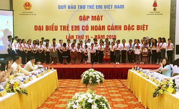 Le président Trân Dai Quang reçoit des enfants en difficulté du pays ảnh 3 Le président Trân Dai Quang reçoit des enfants en difficulté du pays ảnh 3
