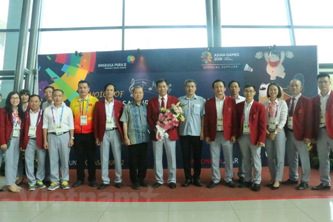 ASIAD 2018 : l’ambassadeur du Vietnam en Indonésie félicite les sportifs vietnamiens ảnh 1 ASIAD 2018 : l’ambassadeur du Vietnam en Indonésie félicite les sportifs vietnamiens ảnh 1