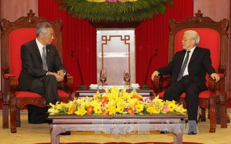 Le Vietnam et Singapour vont promouvoir leur partenariat stratégique ảnh 1 Le Vietnam et Singapour vont promouvoir leur partenariat stratégique ảnh 1