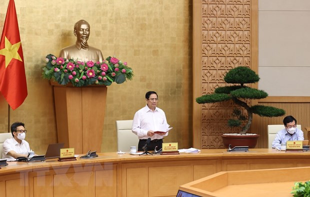 Le PM travaille avec huit localités du Sud sur des mesures de lutte contre la pandémie ảnh 1 Le PM travaille avec huit localités du Sud sur des mesures de lutte contre la pandémie ảnh 1