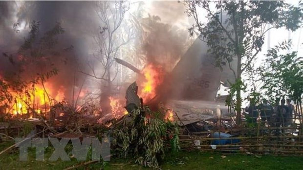 Crash d'un C130 au Philippines : la boîte noire retrouvée ảnh 1 Crash d'un C130 au Philippines : la boîte noire retrouvée ảnh 1