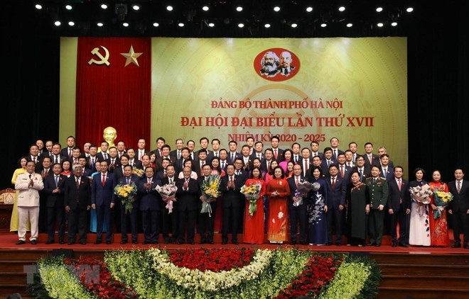 Clôture du 17e Congrès de l'organisation du Parti de Hanoi ảnh 1 Clôture du 17e Congrès de l'organisation du Parti de Hanoi ảnh 1