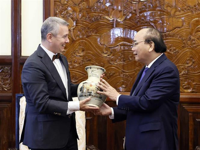 Le président reçoit les ambassadeurs d’Arabie saoudite, d’Afrique du Sud et de Belgique ảnh 3 Le président reçoit les ambassadeurs d’Arabie saoudite, d’Afrique du Sud et de Belgique ảnh 3