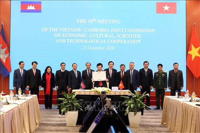 Démarcation de la frontière commune: "Jalon historique" pour les relations Vietnam-Cambodge ảnh 1 Démarcation de la frontière commune: "Jalon historique" pour les relations Vietnam-Cambodge ảnh 1