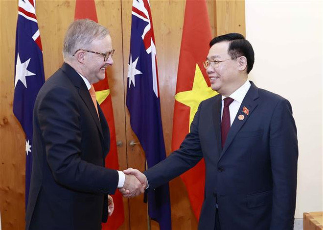 Entrevue entre le président de l’AN vietnamienne et le PM australien ảnh 1 Entrevue entre le président de l’AN vietnamienne et le PM australien ảnh 1