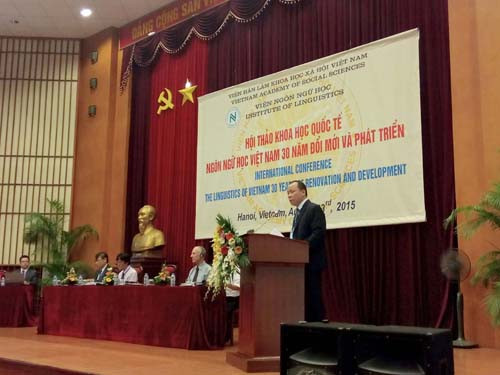 La linguistique du Vietnam, 30 ans de rénovation et de développement ảnh 1 La linguistique du Vietnam, 30 ans de rénovation et de développement ảnh 1