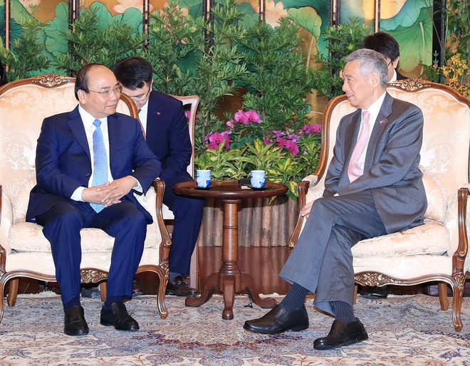 Le Vietnam et Singapour publient une déclaration commune ảnh 1 Le Vietnam et Singapour publient une déclaration commune ảnh 1