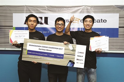 Des étudiants créent une machine à lire pour malvoyants ảnh 1 Des étudiants créent une machine à lire pour malvoyants ảnh 1