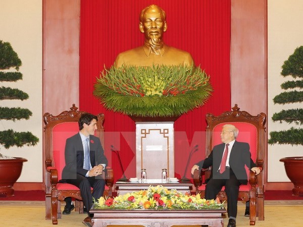 La presse canadienne couvre la visite du Premier ministre Justin Trudeau au Vietnam ảnh 1 La presse canadienne couvre la visite du Premier ministre Justin Trudeau au Vietnam ảnh 1