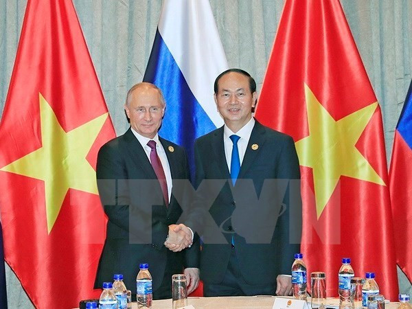 APEC 2017: rencontre Tran Dai Quang-Vladimir Poutine à Da Nang ảnh 1 APEC 2017: rencontre Tran Dai Quang-Vladimir Poutine à Da Nang ảnh 1
