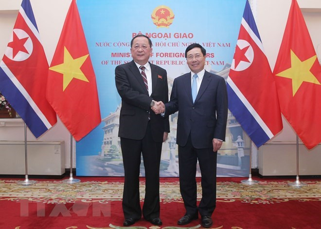 Le vice-PM et ministre des AE Pham Binh Minh s'entretient avec le ministre des AE de la RPDC ảnh 1 Le vice-PM et ministre des AE Pham Binh Minh s'entretient avec le ministre des AE de la RPDC ảnh 1