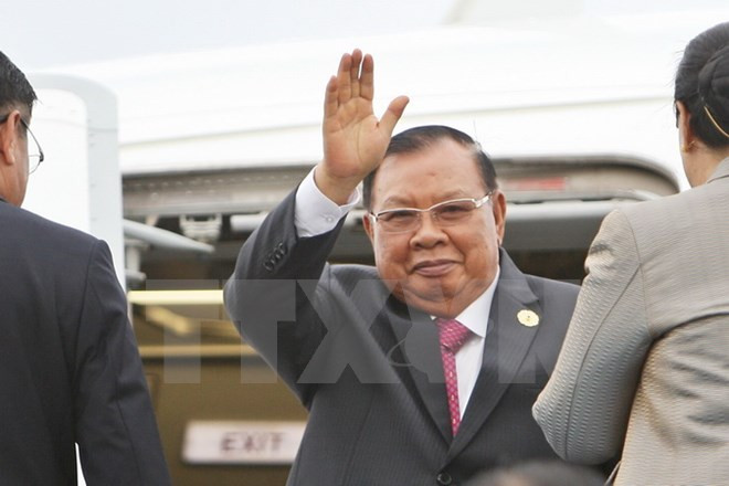 Le président Trân Dai Quang reçoit le président laotien Bounnhang Vorachith ảnh 1 Le président Trân Dai Quang reçoit le président laotien Bounnhang Vorachith ảnh 1