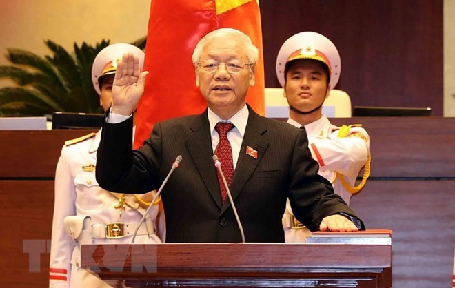 Félicitations au nouveau président Nguyen Phu Trong ảnh 1 Félicitations au nouveau président Nguyen Phu Trong ảnh 1