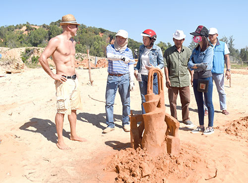 Présentation de la sculpture sur sable à Binh Thuan ảnh 1 Présentation de la sculpture sur sable à Binh Thuan ảnh 1