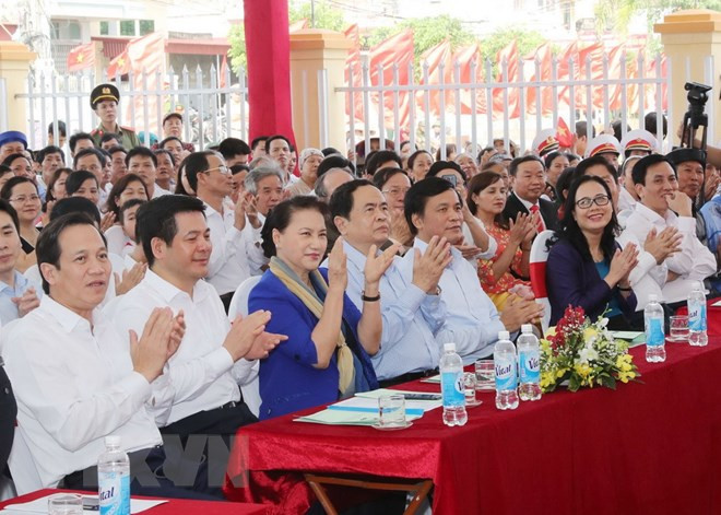 La présidente de l'AN à la Fête de la grande union à Thai Binh ảnh 1 La présidente de l'AN à la Fête de la grande union à Thai Binh ảnh 1
