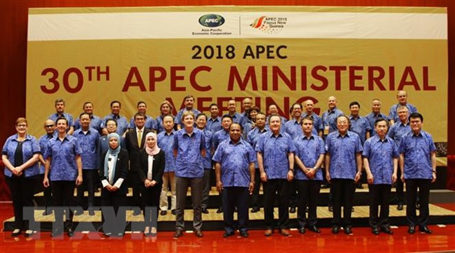 APEC : le vice-PM Pham Binh Minh présent à une conférence interministérielle ảnh 1 APEC : le vice-PM Pham Binh Minh présent à une conférence interministérielle ảnh 1