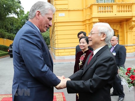 La visite du dirigeant cubain au Vietnam fait la une des médias ảnh 1 La visite du dirigeant cubain au Vietnam fait la une des médias ảnh 1