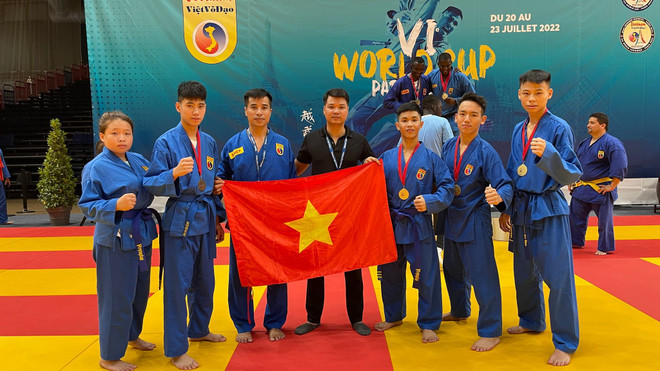Une centaine de médaille remise à la 6e Coupe du Monde de Vovinam - Việt Võ Đạo en France ảnh 2 Une centaine de médaille remise à la 6e Coupe du Monde de Vovinam - Việt Võ Đạo en France ảnh 2